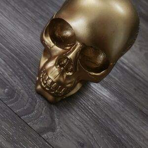 Gold Skull Head